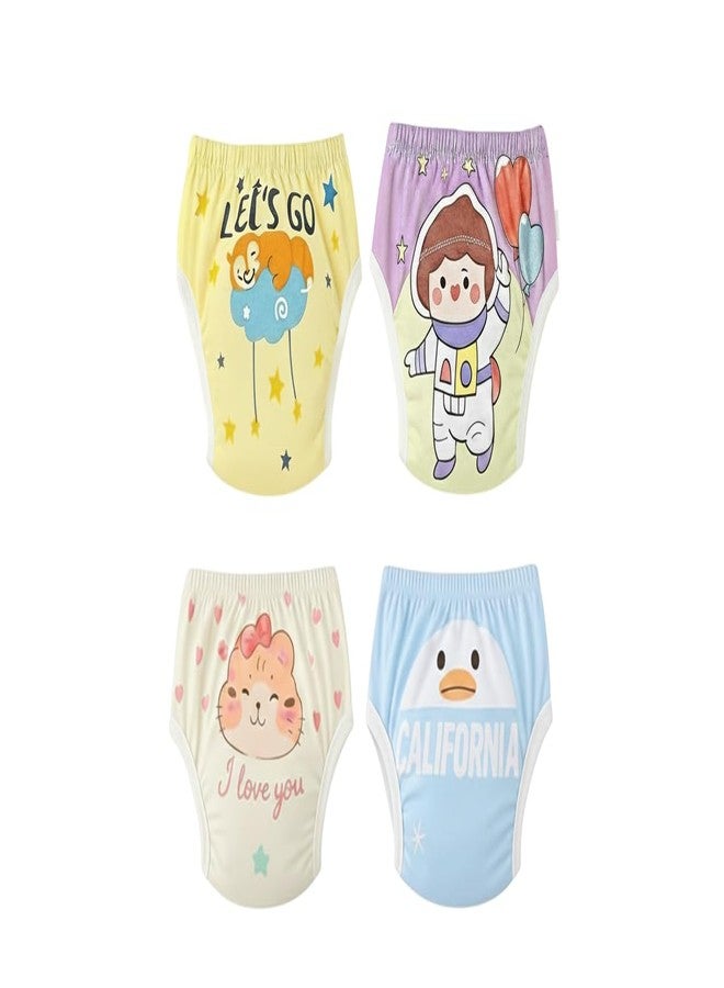 Dharmnirdosh Baby Diaper Pants/Potty Training Panties,Padded Underwear | Soft, Washable & Reusable Cotton Nappies for Boys & Girls | Breathable Multi Pattern Design (Multicolor) (3, A, 2-3 Yeras) - Image 5