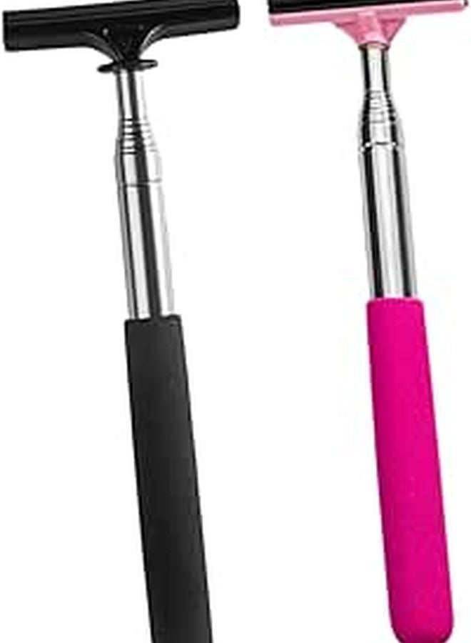 2Pcs Extendable Car Duster Rearview Mirror Cleaning Brush Auto Exterior Accessories - Image 1