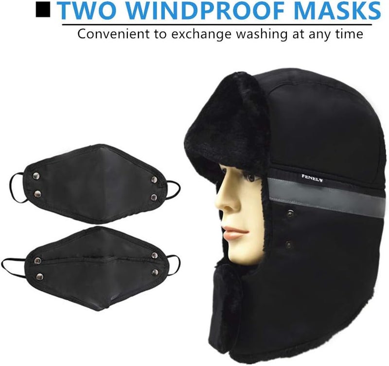 UOUDIO Camouflage Winter Bomber Trapper Hats Ushanka -Men Women Russian Trooper Ear Flaps Ski Snow Cold Weather Fur Mens Caps - Image 3