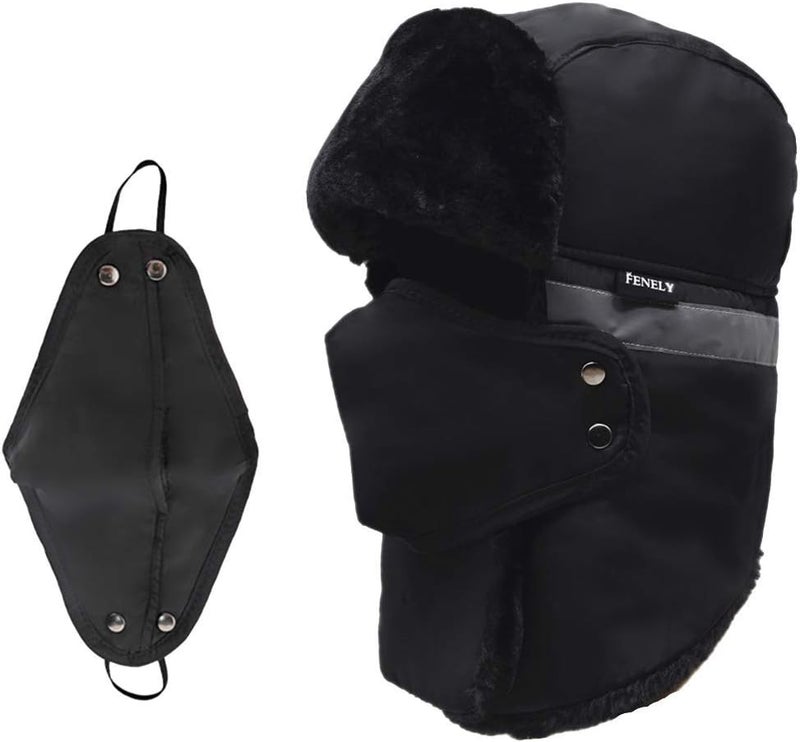 UOUDIO Camouflage Winter Bomber Trapper Hats Ushanka -Men Women Russian Trooper Ear Flaps Ski Snow Cold Weather Fur Mens Caps - Image 1