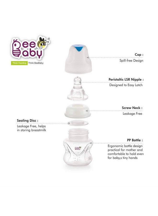 Beebaby Comfort Regular/Slim Neck Baby Feeding Bottle With Anti-Colic Silicone Nipple. Infants, Toddlers, New Born. 100% Bpa Free. (60 Ml, Blue, 1) - Image 5