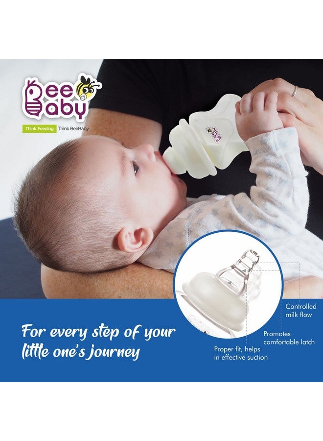 Beebaby Comfort Regular/Slim Neck Baby Feeding Bottle With Anti-Colic Silicone Nipple. Infants, Toddlers, New Born. 100% Bpa Free. (60 Ml, Blue, 1) - Image 3