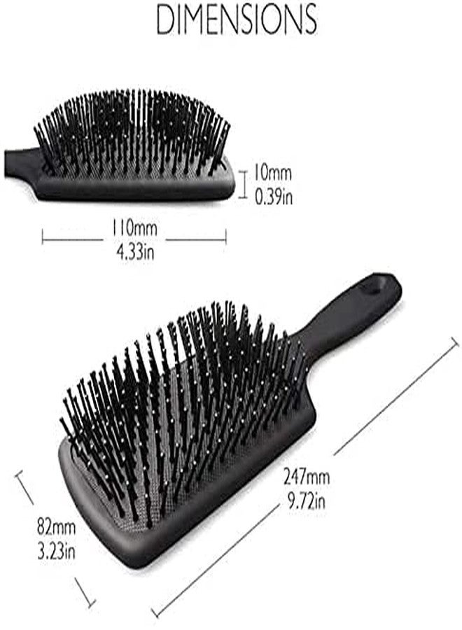 Episkey Hair Massage Comb for Women, Paddle Brushes for Women Men | Men Professional Styling with Pin For Cleaning (color-Black, (Pack of 1) (BLCK_CMB) - Image 3