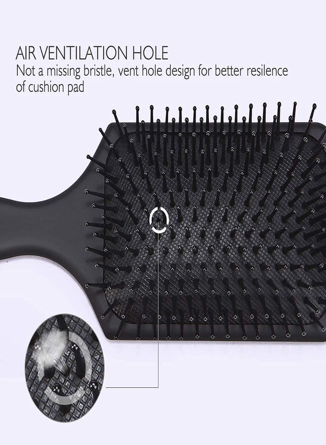 Episkey Hair Massage Comb for Women, Paddle Brushes for Women Men | Men Professional Styling with Pin For Cleaning (color-Black, (Pack of 1) (BLCK_CMB) - Image 5