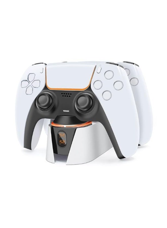 دلتا جيمينج محطة شحن وحدة تحكم PS5 من Delta Gaming - شاحن مزدوج أنيق لوحدة التحكم مع مؤشرات LED لإعداد نظيف وجاهز - محطة شحن سريعة مدمجة مع واجهة Type-C لطاقة سهلة - Image 1