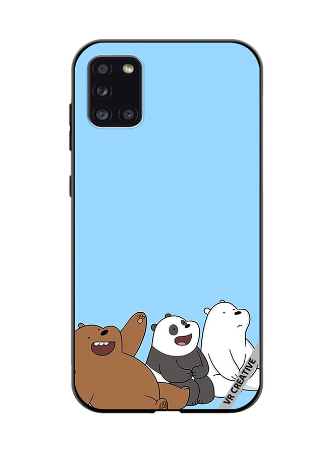 VR CREATIVE Protective Case Cover For Samsung Galaxy A31 3 Cute Teddy Design Multicolour - Image 1