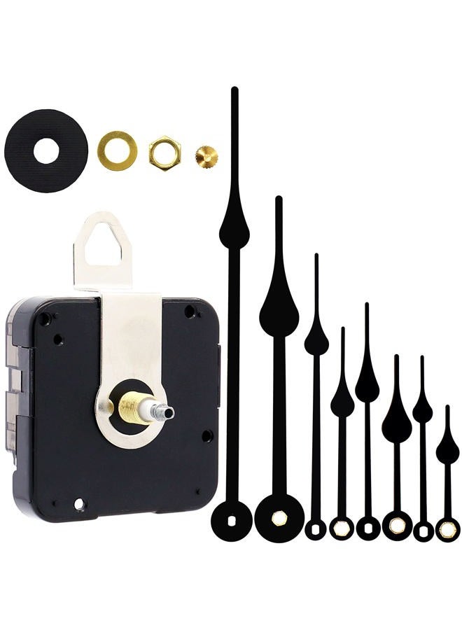 TIKROUND 12888 Quartz DIY Wall Clock Movement Mechanism Battery Operated DIY Repair Parts Replacement with 4 Sets Hands Total Shaft Length 23/32 inch .… - Image 1