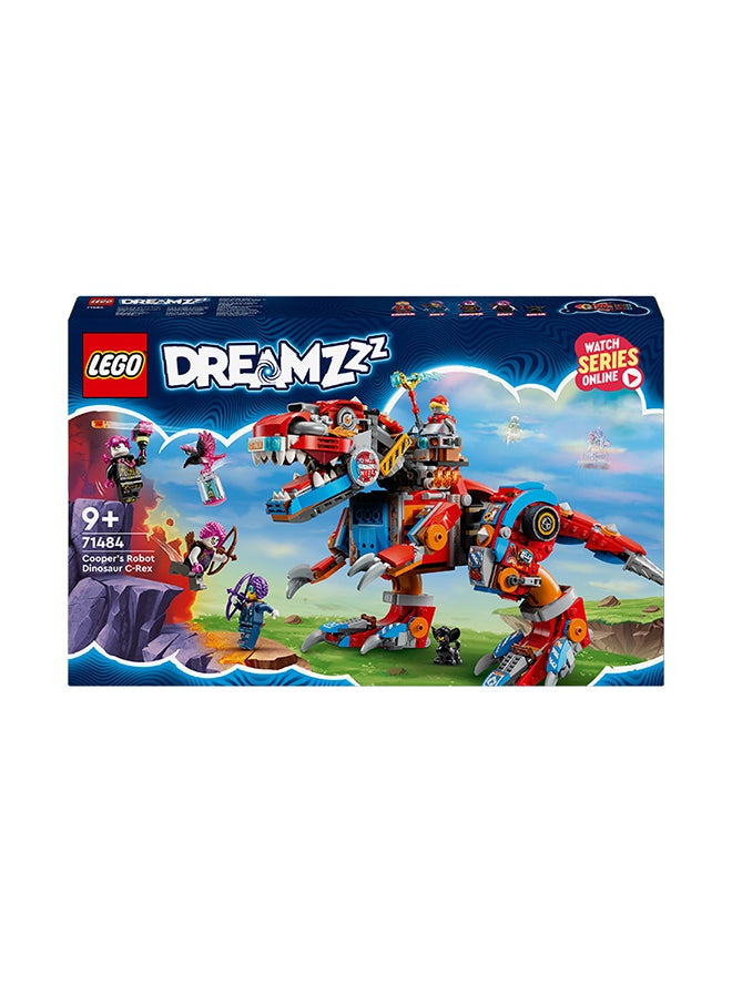 LEGO - لعبة ديناصور الروبوت من دريم زز كوبر، ترايك لاتين ممكن إعادة بناؤه، شخصية أكشن من تي ريكس للأولاد والبنات، هدية إبداعية للأطفال من 9 سنوات وما فوق 71484 (917 قطعة) - Image 1