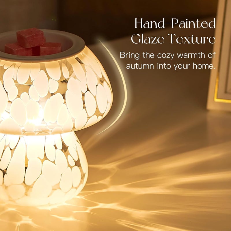 Candeldo Mushroom Wax Melt Warmer: Scentsy Wax Melter for Scented Wax Cute Electric Wax Burner Fragrance Candle Warmer Home Decor Birthday Gift for Women - Image 3