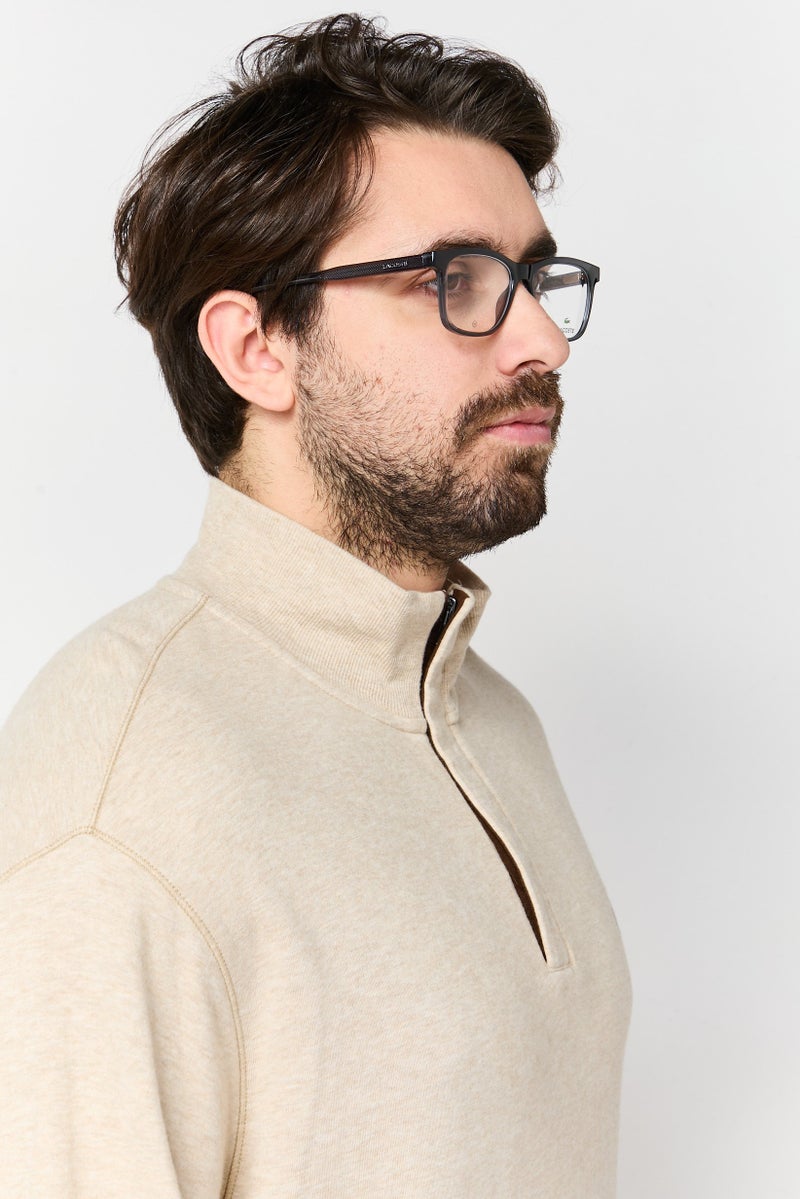 LACOSTE Men L2945 Rectangular Eyeglasses, Black - Image 2