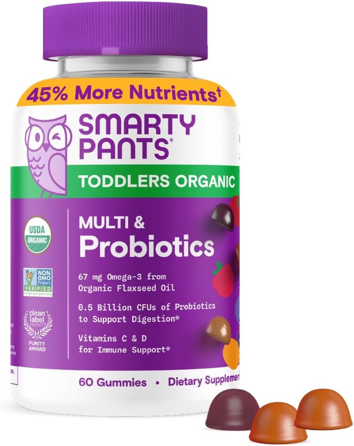 SmartyPants جواهر متعددة الفيتامينات العضوية للأطفال الصغار - Image 1