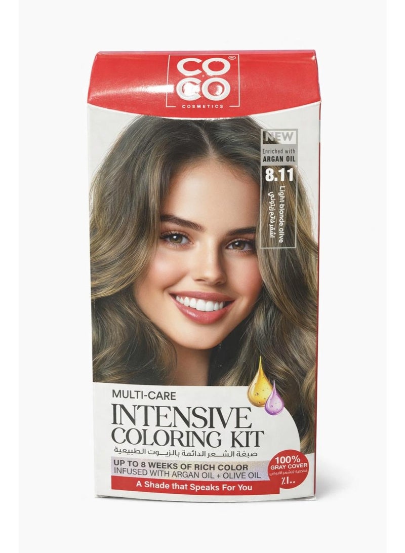 كوكو صبغه شعر كوكو لون اشقر فاتح زيتونى رقم 8.11 - Image 1