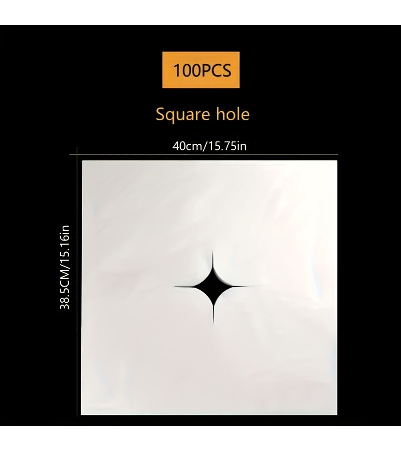 100pcs Square Non Woven Fabric Pearl White Disposable SPA Massage Face Towels for Soft Breathable Skincare - Image 5