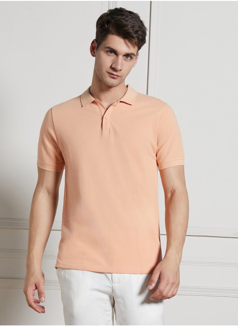 Dennis Lingo - Peach T-Shirt for Men - Regular Fit, Casual - Image 1