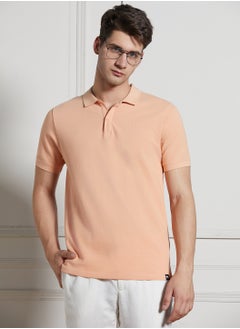 Peach T-Shirt for Men - Regular Fit, Casual