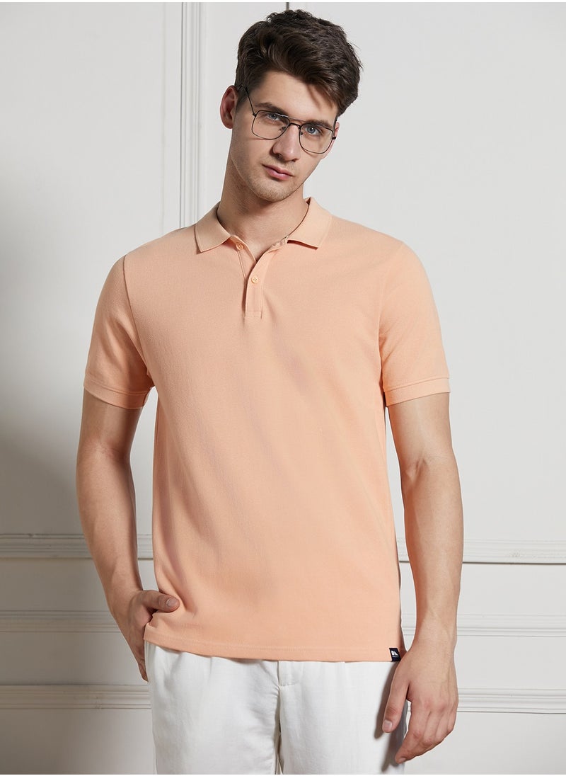 Dennis Lingo - Peach T-Shirt for Men - Regular Fit, Casual - Image 1