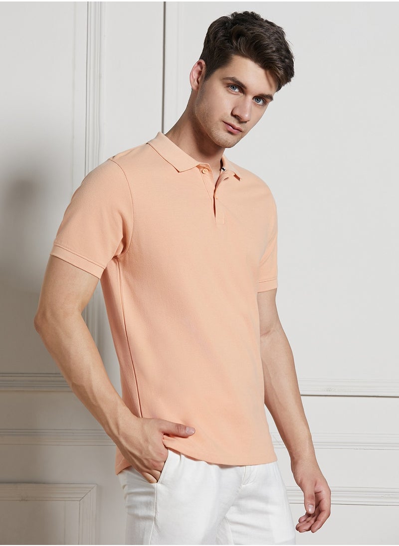 Dennis Lingo - Peach T-Shirt for Men - Regular Fit, Casual - Image 1