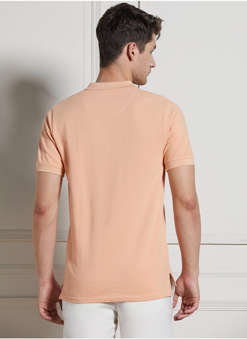 Dennis Lingo - Peach T-Shirt for Men - Regular Fit, Casual - Image 1
