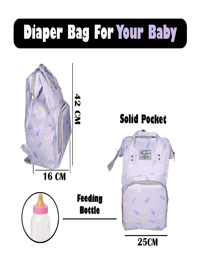 MAJIK Babies Diaper Backpack| Waterproof Multifunctional Travel Baby Backpack for milk powder, clothes, diapers, and more (Multicolor, M10) - Image 2