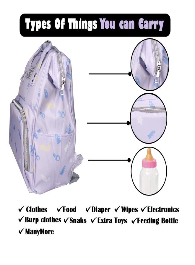 MAJIK Babies Diaper Backpack| Waterproof Multifunctional Travel Baby Backpack for milk powder, clothes, diapers, and more (Multicolor, M10) - Image 3