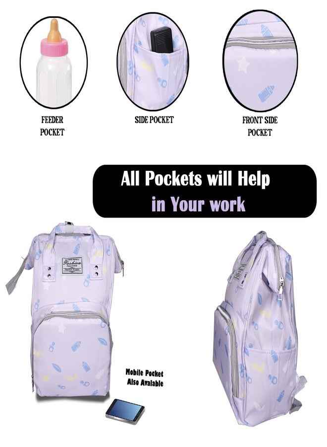 MAJIK Babies Diaper Backpack| Waterproof Multifunctional Travel Baby Backpack for milk powder, clothes, diapers, and more (Multicolor, M10) - Image 5