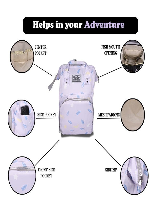 MAJIK Babies Diaper Backpack| Waterproof Multifunctional Travel Baby Backpack for milk powder, clothes, diapers, and more (Multicolor, M10) - Image 4