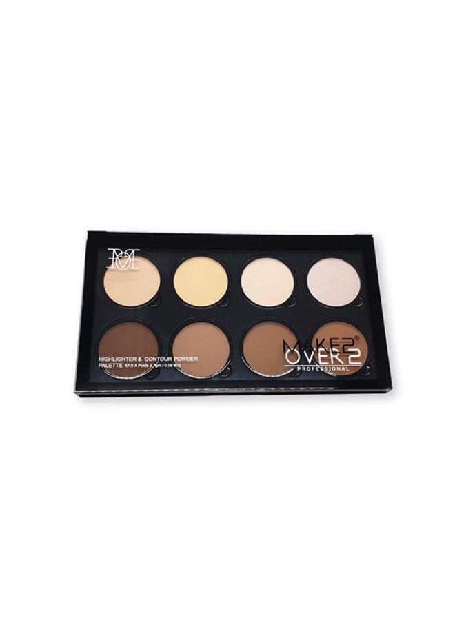 MAKE OVER 22 MakeOver22 Highlighter And Contour Powder Palette Multicolour M1501 - Image 3