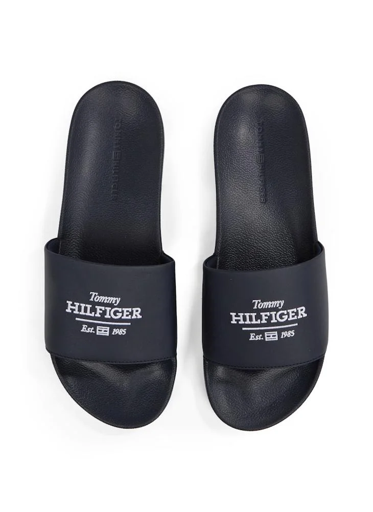 TOMMY HILFIGER Embroid One Strap Pool Flip Flops