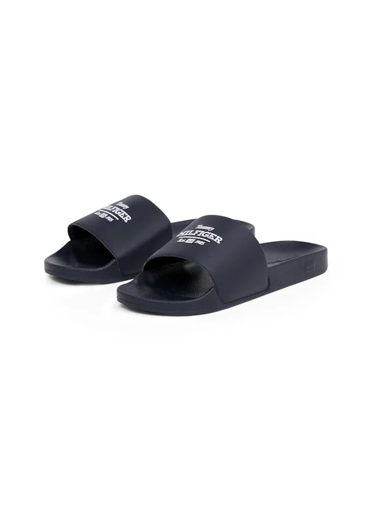 TOMMY HILFIGER Embroid One Strap Pool Flip Flops