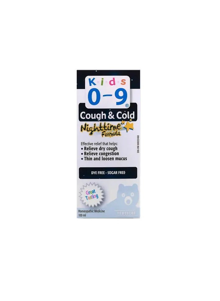 Homeocan Homeocan Kids 0-9 Cough & Cold Nighttime Formula Syrup 100ml 
