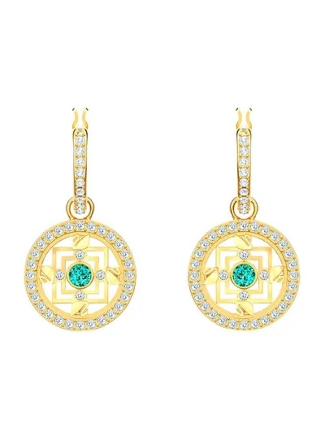 Generic - Generic Swarovski Mandala Dangle Earrings - Image 1