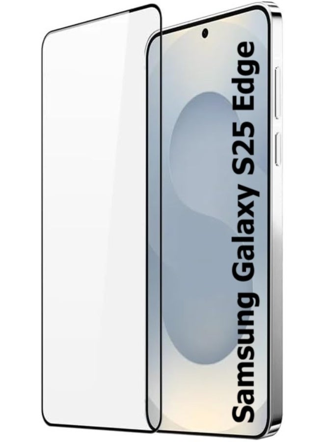 Screen Protector for Samsung Galaxy S25 Edge Tempered Glass Screen Protector Full Glue Edge to Edge 9H Hardness Scratch Resistance Glass for Samsung Galaxy S25 Edge - Image 1