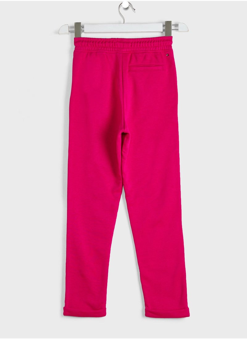 TOMMY HILFIGER - Youth Graphic Tapered Sweatpants - Image 1