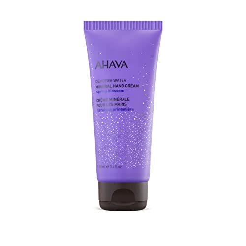 AHAVA Dead Sea Water Mineral Hand Cream, Spring Blossom - Hand Moisturizer For Dry Cracked Hands, Light & Fast Absorbing, Enriched with Exlusive Osmoter, Witch Hazel & Allantoin, 3.4 Fl.Oz - Image 1