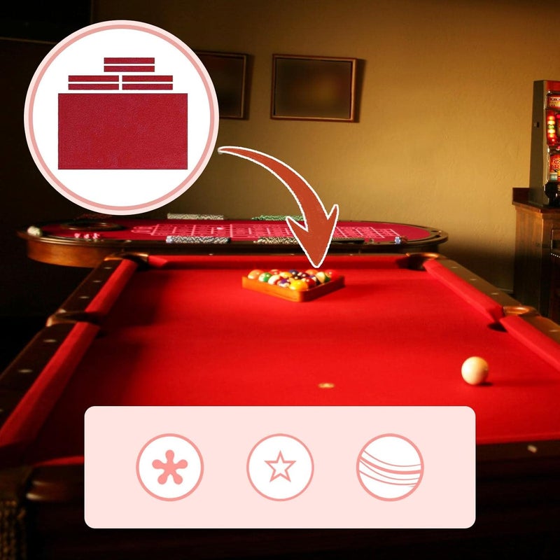 klarako Billiard Cloth, Table Felt, Snooker Indoor Sports Game Table Cloth with Cushion Cloth Strip - Image 2