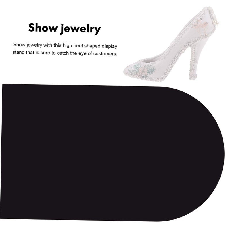 High Heel Shoe Shaped Ring Display Stand Earring Organizer Jewelry Holder For Selling - Image 4
