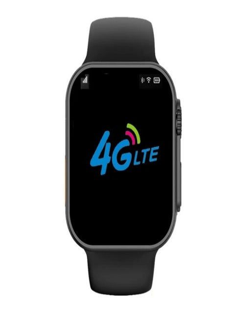 Ultra Smart Watch 4G Network Android Smart Watch with Support Mobile SIM Card with Google Play Support for All Apps as a Mobile Phone in Your Hand  (Black)