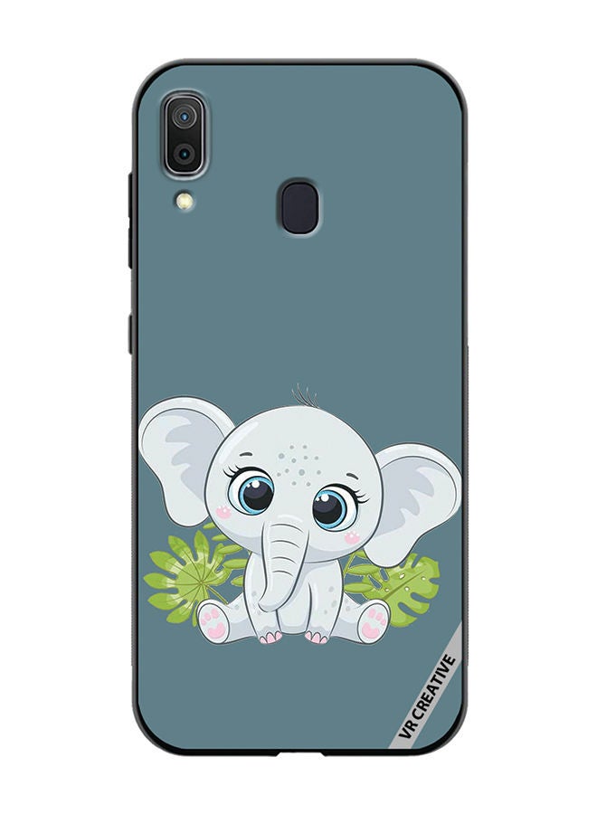 VR CREATIVE Protective Case Cover For Samsung Galaxy A30 Elephant Design Multicolour - Image 1