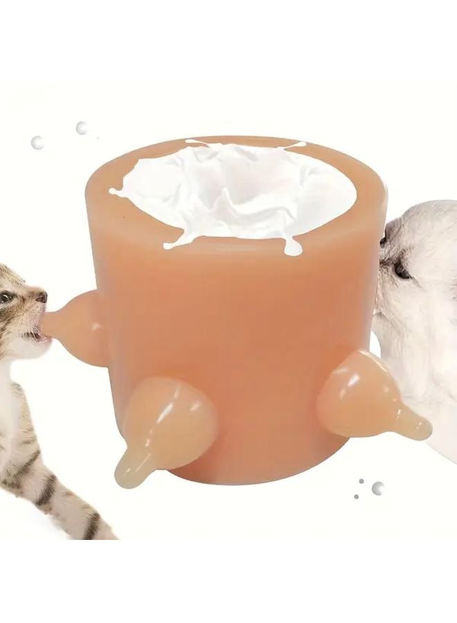 Pet Feeder Bottle 5 Pacifier Outlet Design Reusable Durable Material For Newborn Puppies Kittens - Image 4