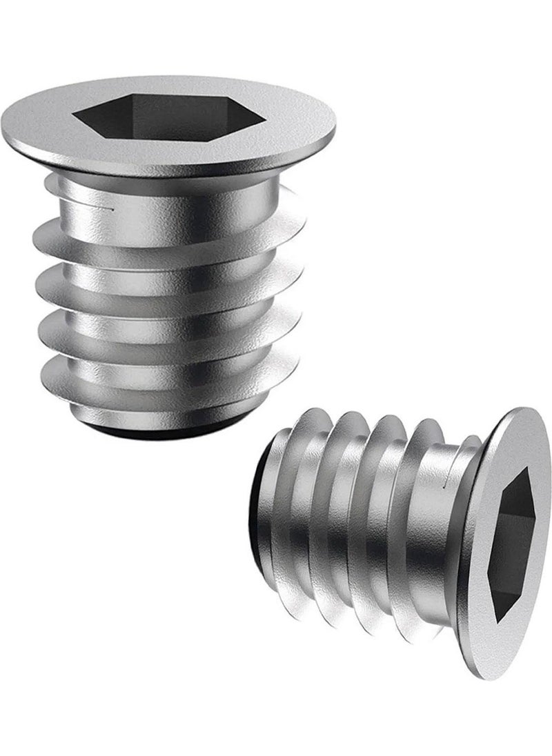 Glaswen Metal Straight Threaded Dowel Wood Dowel M6 8X13 Teeth Zinc Furniture Connection Unit Joining (25 Pieces)  - Image 4