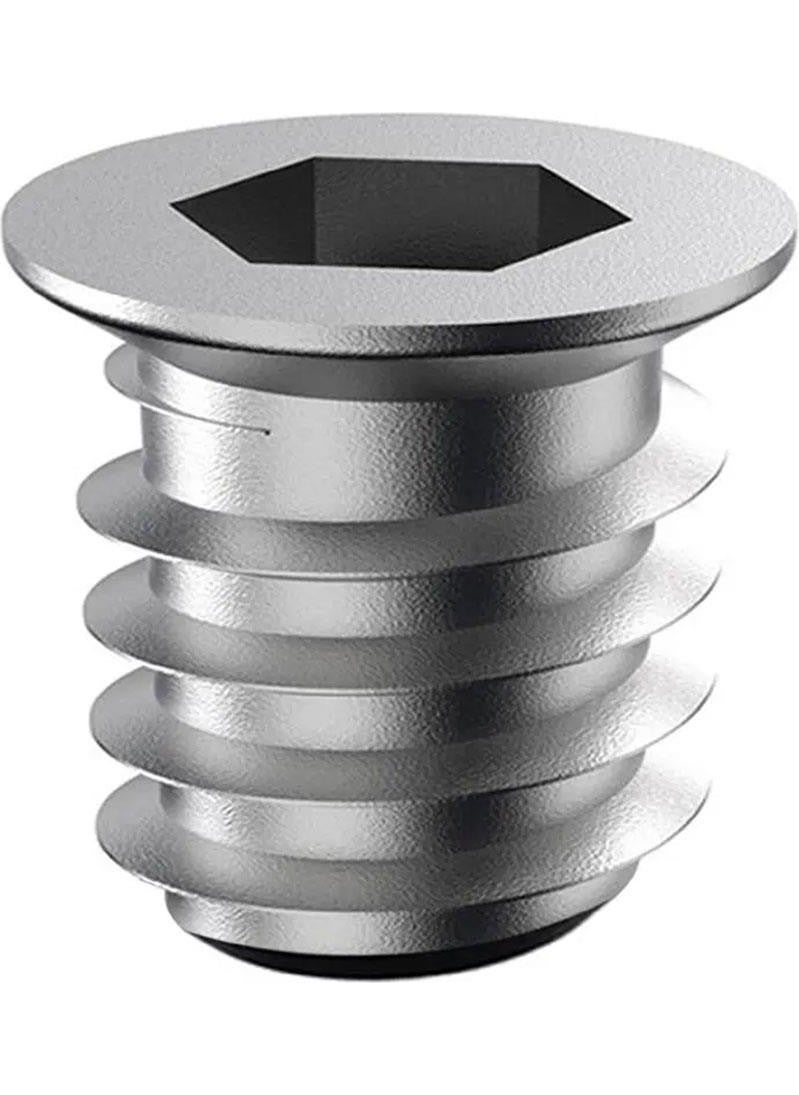 Glaswen Metal Straight Threaded Dowel Wood Dowel M6 8X13 Teeth Zinc Furniture Connection Unit Joining (25 Pieces)  - Image 5