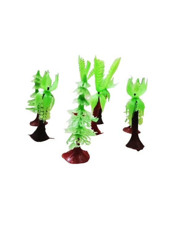 Generic Chuz N Pick Artificial Mini Plastic Tree for Project Making and Decoration 9 Pieces 3 Designs  - Image 2