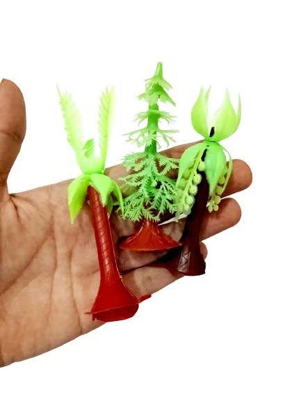 Generic Chuz N Pick Artificial Mini Plastic Tree for Project Making and Decoration 9 Pieces 3 Designs  - Image 4