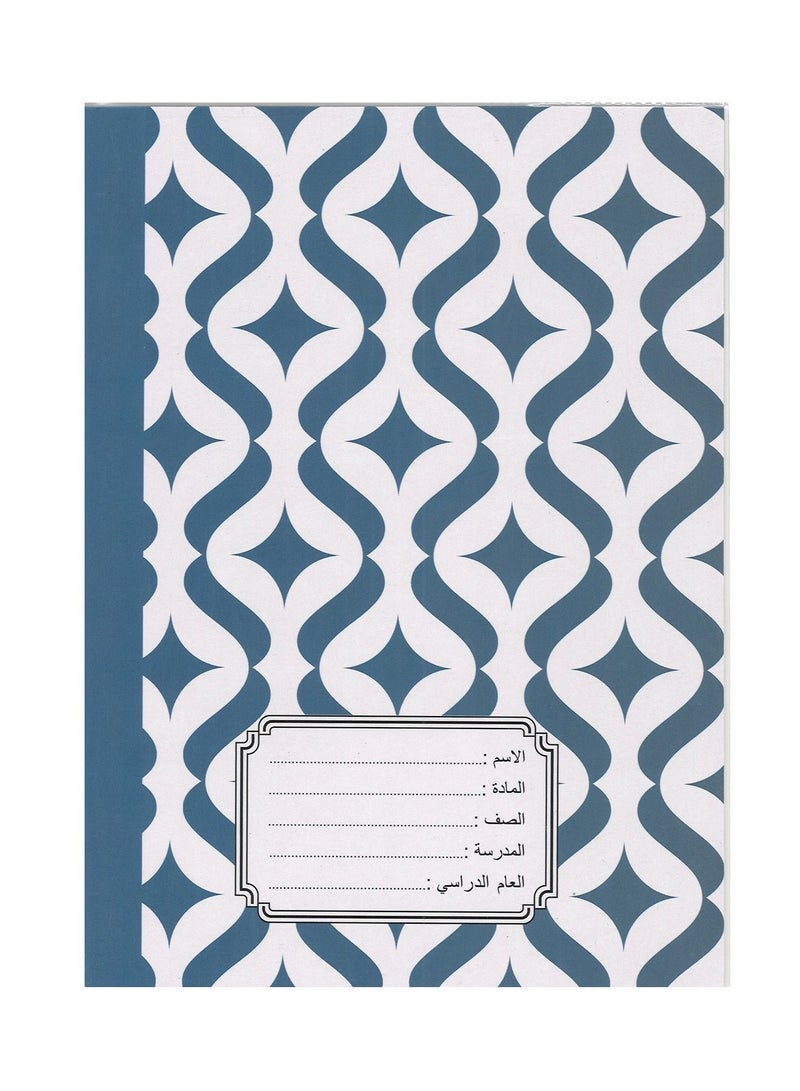 Sadaf دفتر ملاحظات مكون من 12 قطعة بأربعة أسطر مع غلاف بلاستيكي بتصميمات متنوعة مقاس A5، 60 ورقة - Image 3