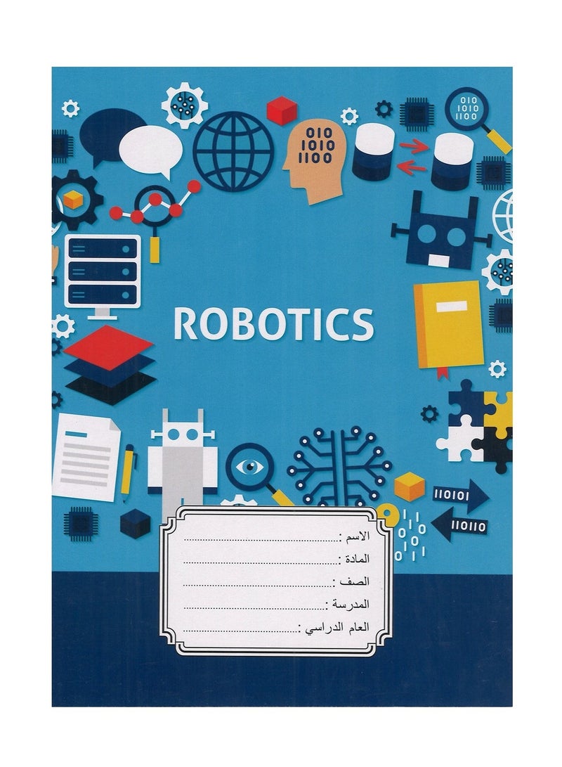 Sadaf دفتر ملاحظات مكون من 12 قطعة بأربعة أسطر مع غلاف بلاستيكي بتصميمات متنوعة مقاس A5، 60 ورقة - Image 4