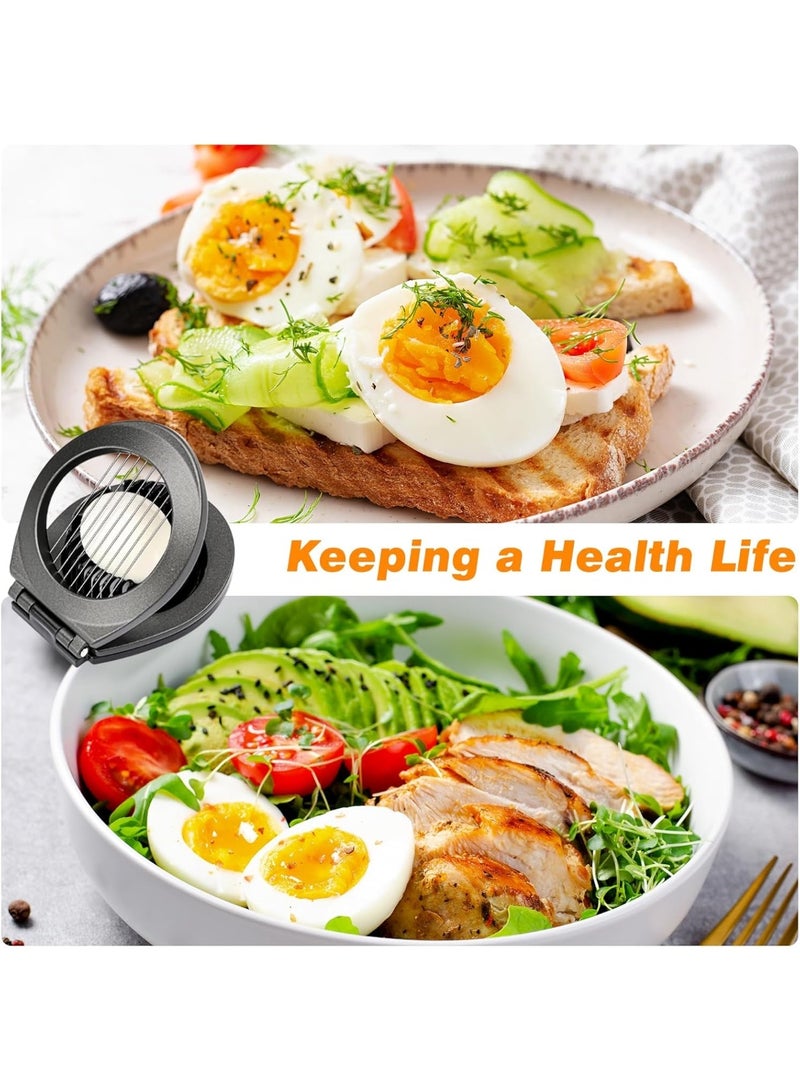 Multi-Function Stainless Steel Egg Slicer – Slice, Wedge & Quarter Cutter - Image 2