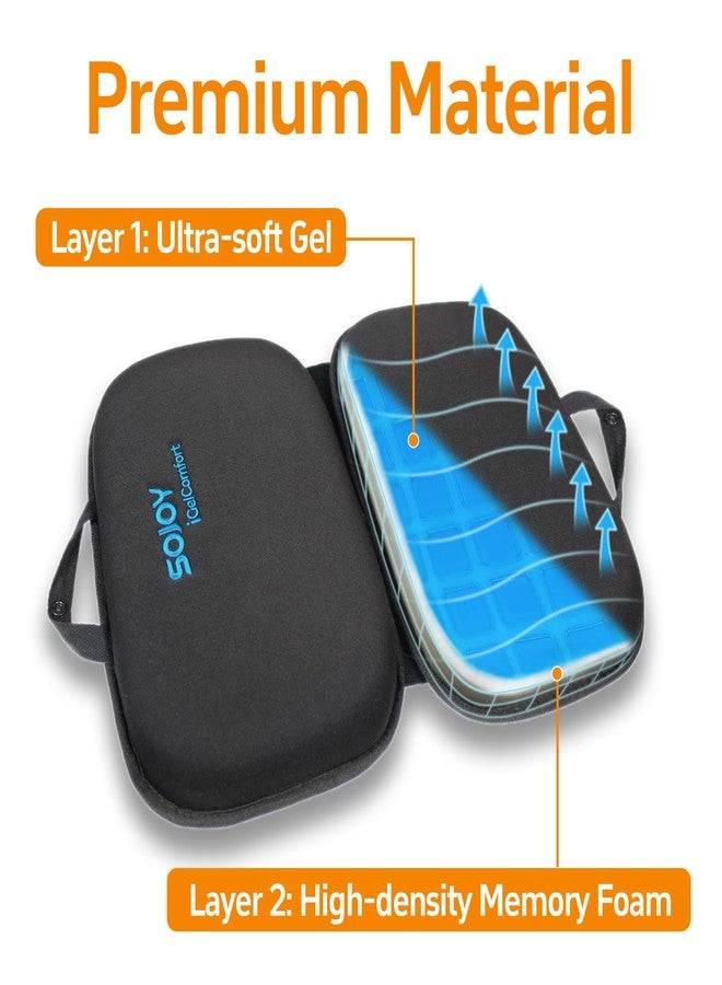 Sojoy iGelComfort 3 in 1 Foldable Gel Seat Cushion Featured with Memory Foam (A Must-Have Travel Cushion! Smart, Easy Travel Cushion) (Size: 18.5“ x 15" x 2") - Image 4