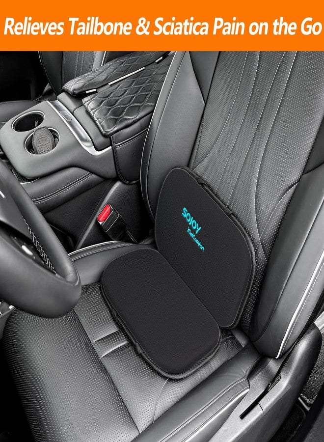 Sojoy iGelComfort 3 in 1 Foldable Gel Seat Cushion Featured with Memory Foam (A Must-Have Travel Cushion! Smart, Easy Travel Cushion) (Size: 18.5“ x 15" x 2") - Image 5