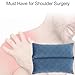 BNRendles Neck Pad Strap Cushion Pillow for Arm Sling Comfort Shoulder Support Pad Rotator Cuff Replacemet Surgery Elbow Brace Carry Padded Cover Broken Wrist Hand Injury Cast Minky Dot Denim Blue - Image 4