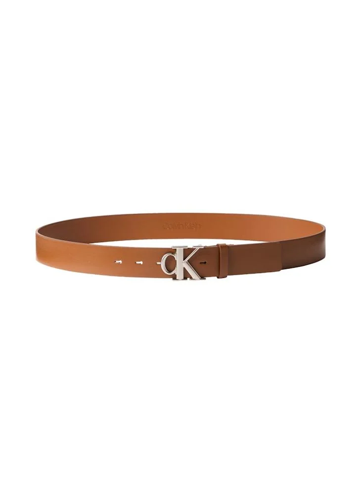 CALVIN KLEIN Logo Hole Allocated Belt